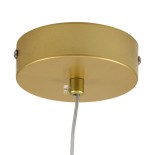 GLOBOSTAR® TEARS 61310 Μοντέρνο Κρεμαστό Φωτιστικό Οροφής LED 3W 300lm 180° AC 220-240V IP20 Ρυθμιζόμενο Λευκό CCT με On/Off 2700K/4500K/6000K - Lumileds SMD Chip - Χρυσό Βούρτσας - Μ3.2 x Π3.2 x Υ51.5cm - 3 Χρόνια Εγγύηση