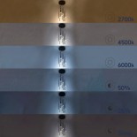 GloboStar® TEARS 61313 Κρεμαστό Φωτιστικό Οροφής Design LED CCT 36W 3960lm 180° AC 220-240V - Εναλλαγή Φωτισμού μέσω Τηλεχειριστηρίου All In One Ψυχρό 6000k+Φυσικό 4500k+Θερμό 2700k Dimmable Φ60 x Υ51.5cm - Μαύρο - 3 Years Warranty