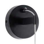 GloboStar® TEARS 61315 Φωτιστικό Τοίχου - Απλίκα Design LED CCT 3W 330lm 180° AC 220-240V - Εναλλαγή Φωτισμού μέσω Διακόπτη On/Off All In One Ψυχρό 6000k+Φυσικό 4500k+Θερμό 2700k Φ3.2 x Υ51.5cm - Μαύρο - 3 Years Warranty