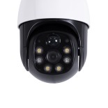 GloboStar® 86056 Αυτόνομη Ηλιακή IP Camera 1080P 2MP 4G SIM CARD WiFi 350° Μοιρών - 3200mAh - Φωτοβολταϊκό Πάνελ - Νυχτερινή Όραση με LED IR - Ανιχνευτή Κίνησης - Νυχτερινή Λήψη - Αδιάβροχη IP66 - Λευκό