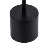 GloboStar® JOJO 76520 Επαναφορτιζόμενο Επιτραπέζιο Φωτιστικό Πορτατίφ LED 1.5W 105lm 120° DC 5V IP44 CCT Ultra Θερμό 1500K - Φυσικό Λευκό 4500K - Ψυχρό Λευκό 6000K Dimmable Μαύρο Αλουμίνιο - Μ8 x Π8 x Υ34cm - 2 Χρόνια Εγγύηση