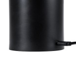 GloboStar® JOJO 76520 Επαναφορτιζόμενο Επιτραπέζιο Φωτιστικό Πορτατίφ LED 1.5W 105lm 120° DC 5V IP44 CCT Ultra Θερμό 1500K - Φυσικό Λευκό 4500K - Ψυχρό Λευκό 6000K Dimmable Μαύρο Αλουμίνιο - Μ8 x Π8 x Υ34cm - 2 Χρόνια Εγγύηση