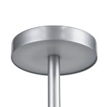 GloboStar® JOJO 76521 Επαναφορτιζόμενο Επιτραπέζιο Φωτιστικό Πορτατίφ LED 1.5W 105lm 120° DC 5V IP44 CCT Ultra Θερμό 1500K - Φυσικό Λευκό 4500K - Ψυχρό Λευκό 6000K Dimmable Ασημί Αλουμίνιο - Μ8 x Π8 x Υ34cm - 2 Χρόνια Εγγύηση