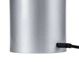 GloboStar® JOJO 76521 Επαναφορτιζόμενο Επιτραπέζιο Φωτιστικό Πορτατίφ LED 1.5W 105lm 120° DC 5V IP44 CCT Ultra Θερμό 1500K - Φυσικό Λευκό 4500K - Ψυχρό Λευκό 6000K Dimmable Ασημί Αλουμίνιο - Μ8 x Π8 x Υ34cm - 2 Χρόνια Εγγύηση