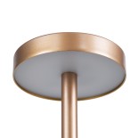 GloboStar® JOJO 76522 Επαναφορτιζόμενο Επιτραπέζιο Φωτιστικό Πορτατίφ LED 1.5W 105lm 120° DC 5V IP44 CCT Ultra Θερμό 1500K - Φυσικό Λευκό 4500K - Ψυχρό Λευκό 6000K Dimmable Χάλκινο Αλουμίνιο - Μ8 x Π8 x Υ34cm - 2 Χρόνια Εγγύηση