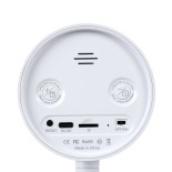 GloboStar® 86006 Rechargeable Table Camera WiFi HD 1080P 160° 1500mAh Two Way Audio Motion Detection & Digital Clock - Επαναφορτιζόμενη Επιτραπέζια Κάμερα WiFi HD 1080P 160° 1500mAh Διπλή Κατέυθυνση Ομιλίας Ανιχνευτή Κίνησης & Ψηφιακό Ρολόι - Λευκό