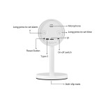 GloboStar® 86006 Rechargeable Table Camera WiFi HD 1080P 160° 1500mAh Two Way Audio Motion Detection & Digital Clock - Επαναφορτιζόμενη Επιτραπέζια Κάμερα WiFi HD 1080P 160° 1500mAh Διπλή Κατέυθυνση Ομιλίας Ανιχνευτή Κίνησης & Ψηφιακό Ρολόι - Λευκό