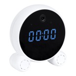 GloboStar® 86015 Rechargeable Table Camera 2MP WiFi HD 1080P 120° 5000mAh Two Way Audio Motion Detection & Digital Clock - Επαναφορτιζόμενη Επιτραπέζια Κάμερα 2MP WiFi HD 1080P 120° 5000mAh Διπλή Κατέυθυνση Ομιλίας Ανιχνευτή Κίνησης Ψηφιακό Ρολόι - Λευκό