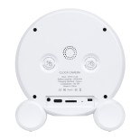 GloboStar® 86015 Rechargeable Table Camera 2MP WiFi HD 1080P 120° 5000mAh Two Way Audio Motion Detection & Digital Clock - Επαναφορτιζόμενη Επιτραπέζια Κάμερα 2MP WiFi HD 1080P 120° 5000mAh Διπλή Κατέυθυνση Ομιλίας Ανιχνευτή Κίνησης Ψηφιακό Ρολόι - Λευκό