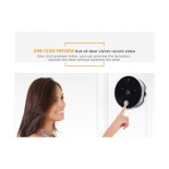 GloboStar® 86017 Ψηφιακή Έξυπνη Camera Εξώπορτας 90° Μοιρών με Έγχρωμη Οθόνη 2.8