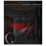 GloboStar® 86017 Ψηφιακή Έξυπνη Camera Εξώπορτας 90° Μοιρών με Έγχρωμη Οθόνη 2.8