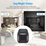 GloboStar® 86019 Επαναφορτιζόμενη Επιτραπέζια/Τοίχου IP Camera 1080P WiFi 75° Μοιρών - 6200mAh - Νυχτερινή Όραση με LED IR - Διπλή Κατέυθυνση Ομιλίας - Ανιχνευτή Κίνησης - Νυχτερινή Λήψη - Θέση SD Κάρτας Max 128GB - 25 Μέρες Stand By