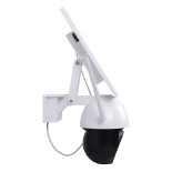 GloboStar® 86029 Αυτόνομη Ηλιακή IP Camera 1080P 2MP WiFi 4G SIM CARD 360° Μοιρών - 3200mAh - Φωτοβολταϊκό Πάνελ - Νυχτερινή Όραση με LED IR - Ανιχνευτή Κίνησης - Νυχτερινή Λήψη - Αδιάβροχη IP66 - Λευκό