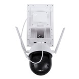 GloboStar® 86029 Αυτόνομη Ηλιακή IP Camera 1080P 2MP WiFi 4G SIM CARD 360° Μοιρών - 3200mAh - Φωτοβολταϊκό Πάνελ - Νυχτερινή Όραση με LED IR - Ανιχνευτή Κίνησης - Νυχτερινή Λήψη - Αδιάβροχη IP66 - Λευκό