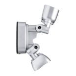 GloboStar® 86043 Προβολέας LED SMD 24W 2160lm με IP Camera 1080P 2MP WiFi 150° Μοιρών - AC 230V - με Αισθητήρα Ημέρας-Νύχτας & Ρύθμιση Χρόνου Ανάμματος - Αδιάβροχος IP66 Ψυχρό Λευκό 6000K - Ασημί