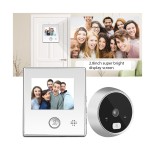 GloboStar® 86062 Ψηφιακή Έξυπνη Camera Εξώπορτας 120° Μοιρών με Έγχρωμη Οθόνη 2.8