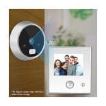 GloboStar® 86062 Ψηφιακή Έξυπνη Camera Εξώπορτας 120° Μοιρών με Έγχρωμη Οθόνη 2.8