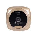 GloboStar® 86066 Επαναφορτιζόμενη Ψηφιακή Έξυπνη Camera Εξώπορτας 90° Μοιρών με Έγχρωμη Οθόνη 3.5