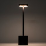 GloboStar® JOJO 76522 Επαναφορτιζόμενο Επιτραπέζιο Φωτιστικό Πορτατίφ LED 1.5W 105lm 120° DC 5V IP44 CCT Ultra Θερμό 1500K - Φυσικό Λευκό 4500K - Ψυχρό Λευκό 6000K Dimmable Χάλκινο Αλουμίνιο - Μ8 x Π8 x Υ34cm - 2 Χρόνια Εγγύηση