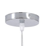 GloboStar® COMORES 01727 Boho Κρεμαστό Φωτιστικό Καμπάνα Μονόφωτο 1 x E27 IP20 Μπεζ Ρατάν - Μ40 x Π40 x Y20cm