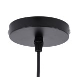 GloboStar® CUBA 01770 Boho Κρεμαστό Φωτιστικό Καμπάνα Μονόφωτο 1 x E27 IP20 Καφέ Ξύλο - Μ100 x Π100 x Y55cm