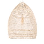 GLOBOSTAR® MALIBU 01811 Boho Κρεμαστό Φωτιστικό Οροφής με Ντουί 1 x E27 AC 220-240V IP20 - Μπεζ - Μ76 x Π76 x Υ100cm