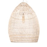 GLOBOSTAR® MALIBU 01812 Boho Κρεμαστό Φωτιστικό Οροφής με Ντουί 1 x E27 AC 220-240V IP20 - Μπεζ - Μ95 x Π95 x Υ125cm