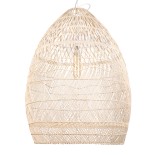 GLOBOSTAR® MALIBU 01812 Boho Κρεμαστό Φωτιστικό Οροφής με Ντουί 1 x E27 AC 220-240V IP20 - Μπεζ - Μ95 x Π95 x Υ125cm