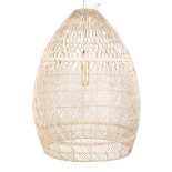GLOBOSTAR® MALIBU 01812 Boho Κρεμαστό Φωτιστικό Οροφής με Ντουί 1 x E27 AC 220-240V IP20 - Μπεζ - Μ95 x Π95 x Υ125cm