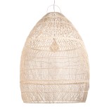 GLOBOSTAR® MALIBU 01813 Boho Κρεμαστό Φωτιστικό Οροφής με Ντουί 1 x E27 AC 220-240V IP20 - Μπεζ - Μ120 x Π120 x Υ156cm