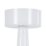 GloboStar® NANNA 76471 Επαναφορτιζόμενο Επιτραπέζιο Φωτιστικό Πορτατίφ LED 1.5W 105lm 120° DC 5V IP44 CCT Ultra Θερμό 1500K - Φυσικό Λευκό 4500K - Ψυχρό Λευκό 6000K Dimmable Λευκό Πλαστικό - Μ9 x Π9 x Υ21cm - 2 Χρόνια Εγγύηση
