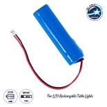 GloboStar® 76560 Επαναφορτιζόμενη Μπαταρία Λιθίου 18650 1800mAh Li-ion 3.6V με Overcharge / Discharge Προστασία για Επαναφορτιζόμενα Επιτραπέζια Φωτιστικά D1.7 x H6.5cm
