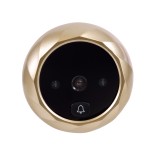 GloboStar® 86068 Επαναφορτιζόμενη Ψηφιακή Έξυπνη Camera Εξώπορτας 90° Μοιρών με Έγχρωμη Οθόνη 2.8