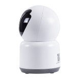 GloboStar® 86072 Table Camera WiFi HD 1080P 3MP 350° Two Way Audio & Motion Detection - Επιτραπέζια Κάμερα WiFi HD 1080P 350° Διπλή Κατέυθυνση Ομιλίας με Ανιχνευτή Κίνησης - Following Face Auto Tracking - Λευκό