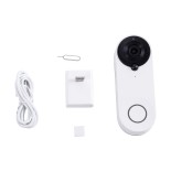 GloboStar® 86074 Ολοκληρωμένο Έξυπνο Σύστημα Ματάκι Θεατή & Κουδούνι Σπιτιού για Εξώπορτες - 1 x Κάμερα 1.0MP 1080P - Θέαση 166° με Νυχτερινή Λήψη, PIR Αισθητήρα Κίνησης & Ομιλία/Ήχος Διπλής Κατεύθυνσης - Εφαρμογή APP σε Android & iOS - Επαναφορτιζόμενη Μ