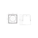 GloboStar® FDB LT115BT 98011 Facilities Speaker - Παθητικό Ηχείο Subwoofer Εγκαταστάσεων Επιτοίχιο με Μετασχηματιστή 100V & 8Ω - 400W RMS (1600W Peak) - 1 x 15