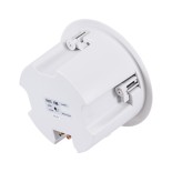 GloboStar® FDB C600T 98012 Facilities Speaker - Παθητικό Ηχείο Εγκαταστάσεων Χωνευτό Οροφής με Μετασχηματιστή 100V & 8Ω - 40W RMS (80W Peak) - 1 x 6