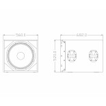 GloboStar® FDB DLA118BAS 98018 PA Speaker - Ενεργό Αυτοενισχυόμενο Subwoofer Line Array Κρεμαστό & Επιδαπέδιο με Ψηφιακό Ενισχυτή SA2.68 AC 220V/50-60Hz - 900W RMS/4Ω + 600W RMS/4Ω (2400W Peak) - 1 x 18