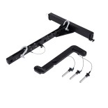 GloboStar® FDB DLA208-RF+CP 98019 Hanging Line Array Speaker Base - Βάση Ηχείου με Κρεμαστικό Σύστημα για Line Array DLA208 & DLA118BAS - Ρυθμιζόμενες Μοίρες & Fast Clips System - Μαύρο - Μ56.2 x Π73.3 x Υ7.8cm