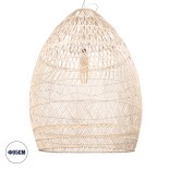 GLOBOSTAR® MALIBU 01812 Boho Κρεμαστό Φωτιστικό Οροφής με Ντουί 1 x E27 AC 220-240V IP20 - Μπεζ - Μ95 x Π95 x Υ125cm