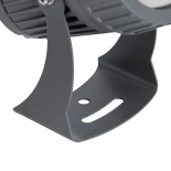 GLOBOSTAR® SPOT-FENIA 90134 Αρχιτεκτονικό Σποτ Φωτισμου LED 10W 1150lm 5° DC 24V Αδιάβροχο IP65 Φυσικό Λευκό 4500K Dimmable - Γκρι Ανθρακί - Μ7 x Π7 x Υ12cm - 3 Χρόνια Εγγύηση