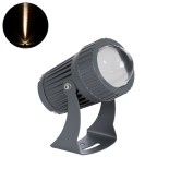 GloboStar® SPOT-FENIA 90135 Σποτ Φωτισμου Wall Washer LED 10W 1100lm 5° DC 24V Αδιάβροχο IP65 Φ7 x Υ12cm Θερμό Λευκό 2700K - Γκρι Ανθρακί - 3 Χρόνια Εγγύηση