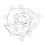 GloboStar® 90139 Digital Pixel Addressable Facade Module Chain String with 20 Spots - Ψηφιακή Αλυσίδα - Γιρλάντα με 20 Σποτ LED SMD 3535 15W 20LED 20PIXEL SPI/TTL Protocol IC UCS512B 900lm 240° DC 12V Αδιάβροχο IP67 Πολύχρωμο RGB - Μ200 x Π5 x Υ5cm - 3 Χρ