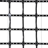 GloboStar® 90141 Digital Pixel Addressable Facade Soft Net Panel - Ψηφιακό Εύκαμπτο Δίχτυ Πάνελ Πρόσοψης Κτιρίων LED SMD 3535 75W/m2 100LED/m2 100PIXEL/m2 SPI/TTL Protocol IC UCS512B 4500lm/m2 120° DC 12V IP67 RGB - Μαύρο Σώμα - Μ100 x Π100 x Υ1.7cm - 3 Χ