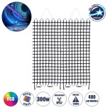 GloboStar® 90143 Digital Pixel Addressable Facade Soft Net Panel - Ψηφιακό Εύκαμπτο Δίχτυ Πάνελ Πρόσοψης Κτιρίων LED SMD 3535 300W/m2 400LED/m2 400PIXEL/m2 SPI/TTL Protocol IC UCS512B 18000lm/m2 120° DC 12V IP67 RGB - Μαύρο Σώμα - Μ100 x Π100 x Υ1.7cm