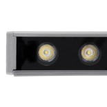 GLOBOSTAR® WASHERFAIA 90187 Μπάρα Φωτισμού Wall Washer με Αντιθαμβωτική Γρίλια LED 24W 2760lm 15° DC 24V Αδιάβροχο IP65 Φυσικό Λευκό 4500K Dimmable - Bridgelux SMD Chip - Γκρί Ανθρακί - Μ100 x Π4 x Υ5.5cm - 3 Χρόνια Εγγύηση