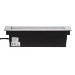 GLOBOSTAR® UNDERGROUND-REMVI 90190 Χωνευτή Μπάρα Φωτισμού Wall Washer LED 9W 990lm 10° DC 24V Αδιάβροχο IP68 Θερμό Λευκό 2700K Dimmable - Ανοξείδωτο Ατσάλι 304 - Μ30 x Π9 x Υ8.5cm / Q28.5 x 7.5cm - 3 Χρόνια Εγγύηση