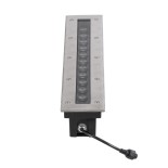 GLOBOSTAR® UNDERGROUND-REMVI 90192 Χωνευτή Μπάρα Φωτισμού Wall Washer LED 12W 1080lm 10° DC 24V Αδιάβροχο IP68 Θερμό Λευκό 2700K Dimmable - Ανοξείδωτο Ατσάλι 304 - Μ50 x Π7.4 x Υ7cm / Q48.5 x 7.5cm - 3 Χρόνια Εγγύηση