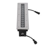GLOBOSTAR® UNDERGROUND-REMVI 90193 Χωνευτή Μπάρα Φωτισμού Wall Washer LED 12W 1020lm 10° DC 24V Αδιάβροχο IP68 RGBW Dimmable DMX512 - Ανοξείδωτο Ατσάλι 304 - Μ50 x Π9 x Υ7.2cm / Q48.5 x 7.5cm - 3 Χρόνια Εγγύηση