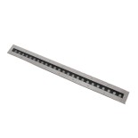 GLOBOSTAR® UNDERGROUND-REMVI 90195 Χωνευτή Μπάρα Φωτισμού Wall Washer LED 24W 2040lm 10° DC 24V Αδιάβροχο IP68 RGBW Dimmable DMX512 - Ανοξείδωτο Ατσάλι 304 - Μ100 x Π9 x Υ7.2cm/ Q98.2 x 7.6cm - 3 Χρόνια Εγγύηση